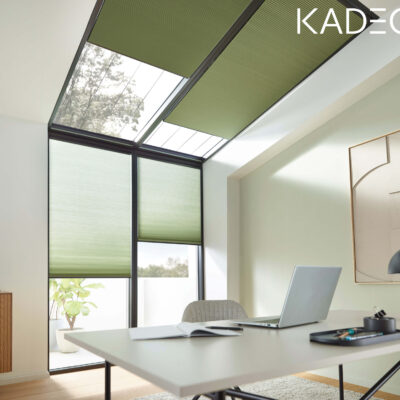 Verspanntes Wabenplissee nach Maß mit Wärmeschutz und Verdunkelungsoption