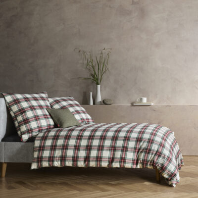 Buntgewebte Köper Flanell-Bettwäsche