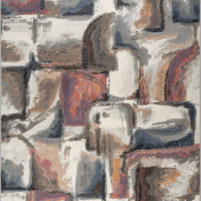 Moderner Niedrigflor Teppich mit Glanzeffekt